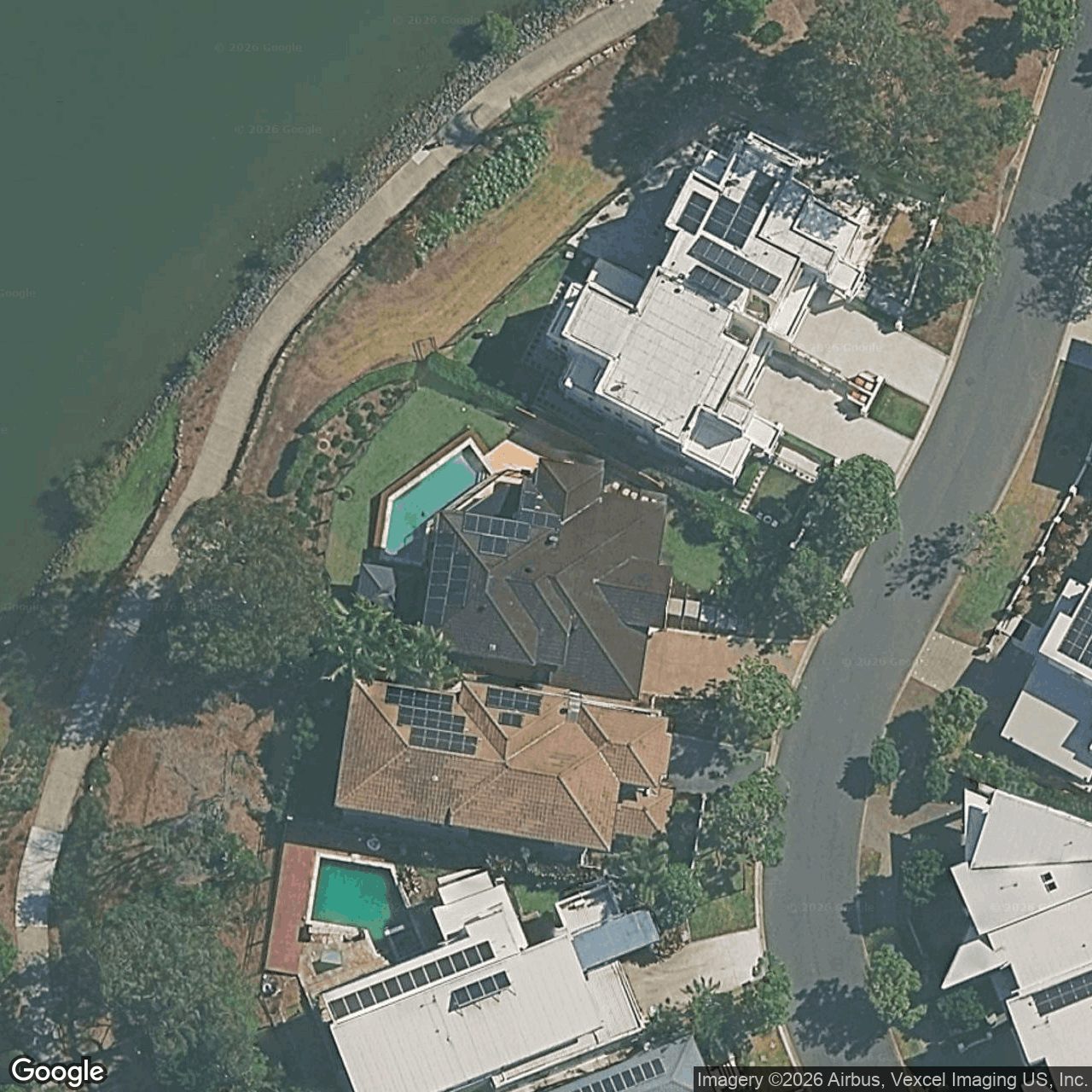Aerial view of 10 Port Peyra Crescent, Varsity Lakes QLD 4227