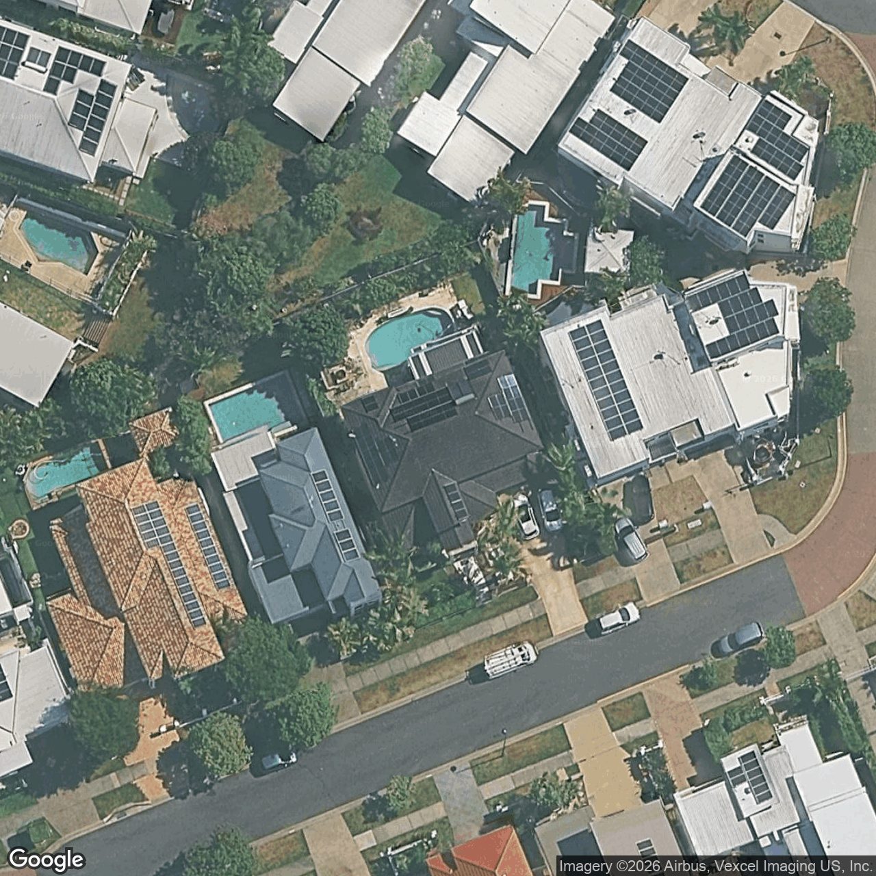 Aerial view of 8 Cezaire Avenue, Varsity Lakes QLD 4227