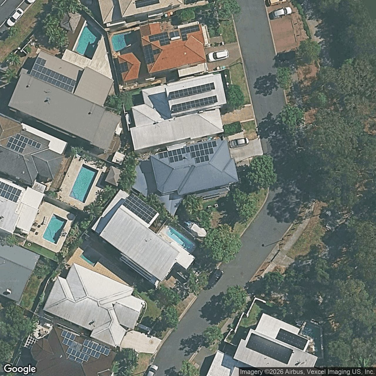 Aerial view of 7 Moyenne Crescent, Varsity Lakes QLD 4227