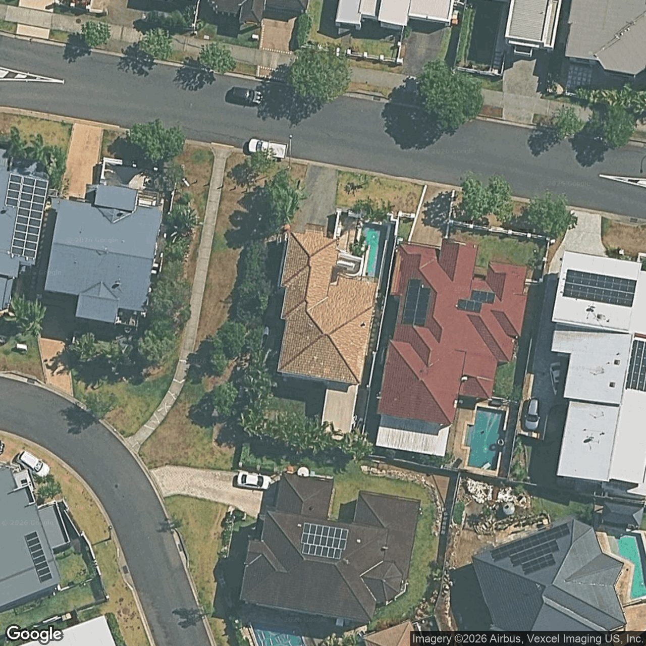 Aerial view of 7 Azzurra Drive, Varsity Lakes QLD 4227