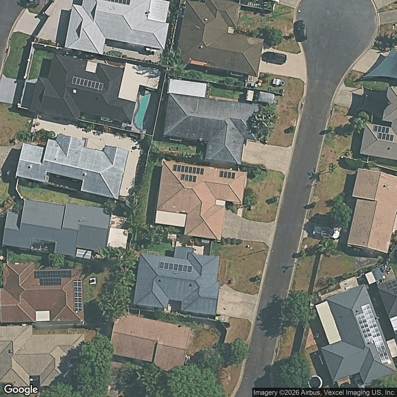 Aerial view of 6 Carla Court, Varsity Lakes QLD 4227