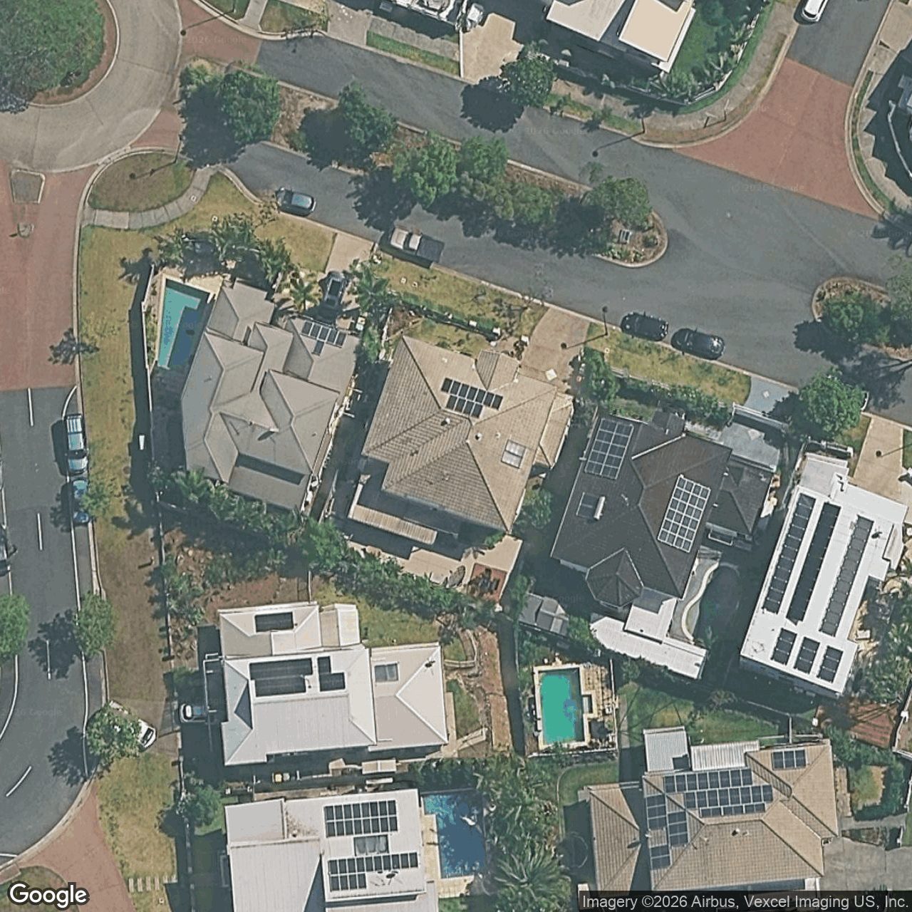 Aerial view of 7 Meridien Avenue, Varsity Lakes QLD 4227