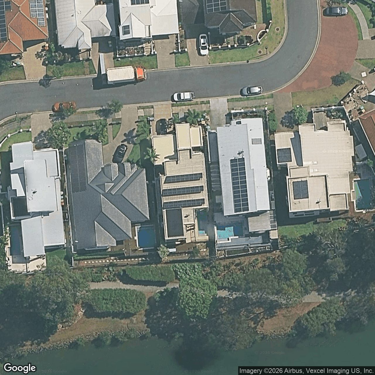 Aerial view of 18 Meridien Avenue, Varsity Lakes QLD 4227