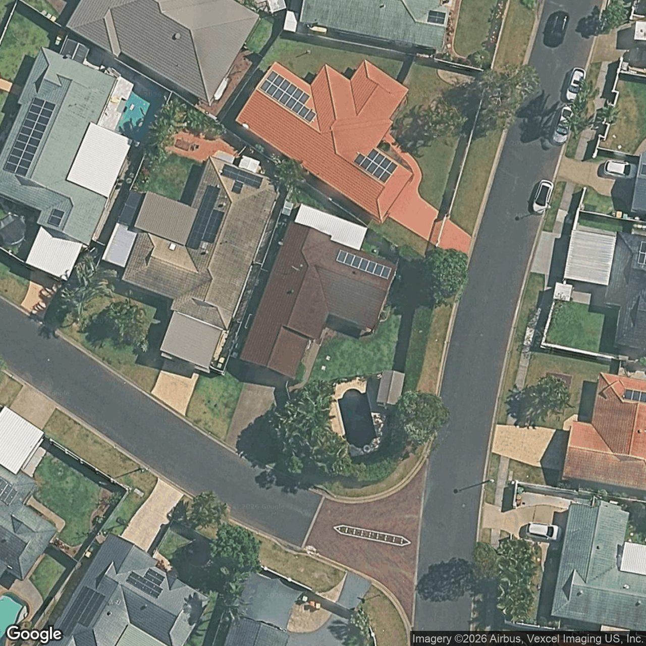 Aerial view of 1 Belrose Boulevard, Varsity Lakes QLD 4227