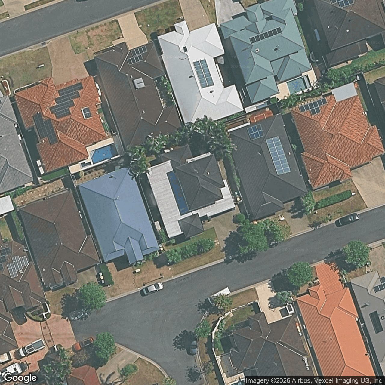 Aerial view of 13 Andorra Place, Varsity Lakes QLD 4227