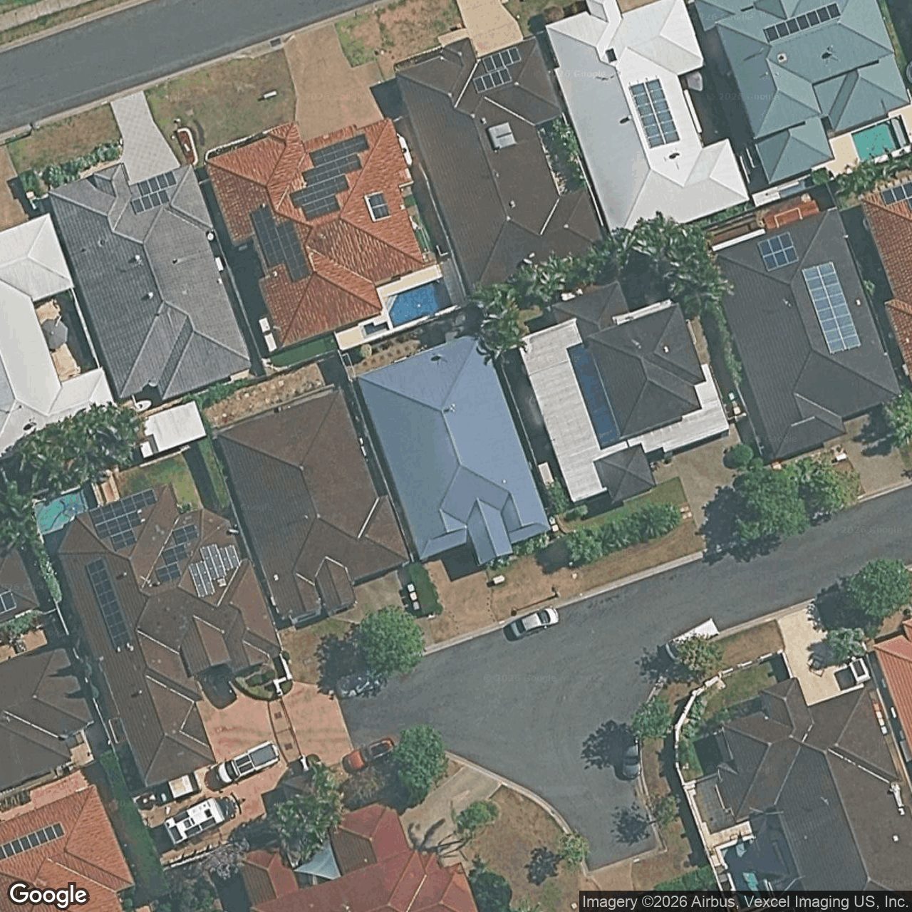 Aerial view of 15 Andorra Place, Varsity Lakes QLD 4227