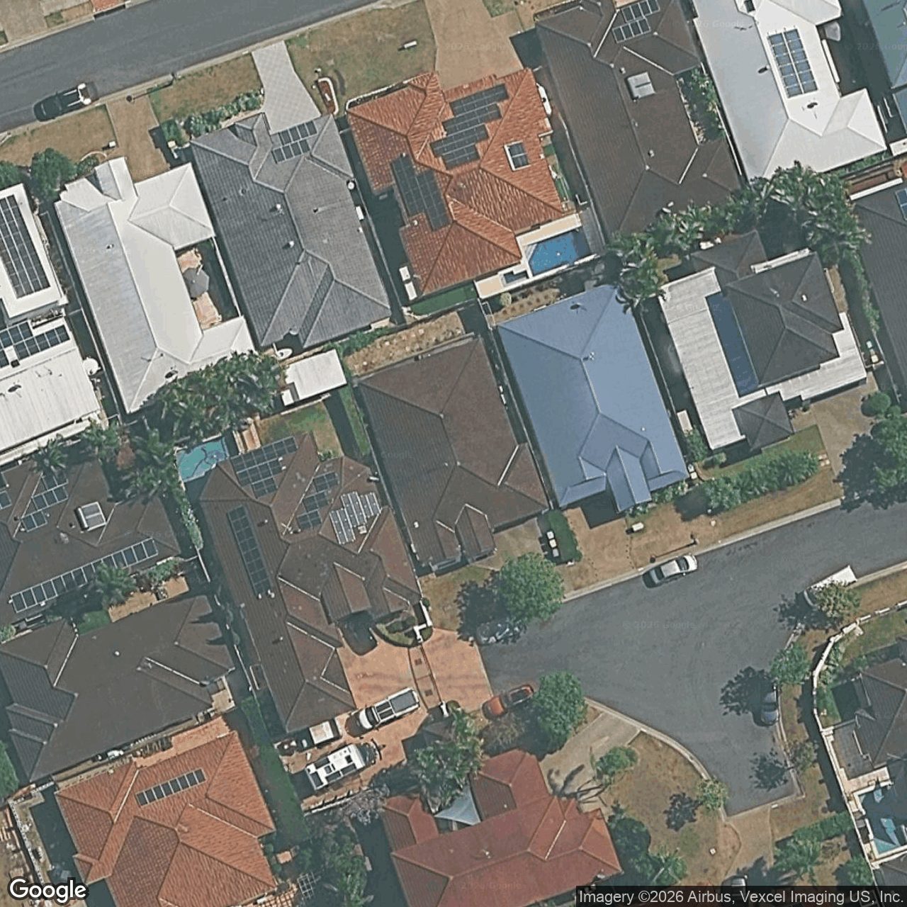 Aerial view of 17 Andorra Place, Varsity Lakes QLD 4227
