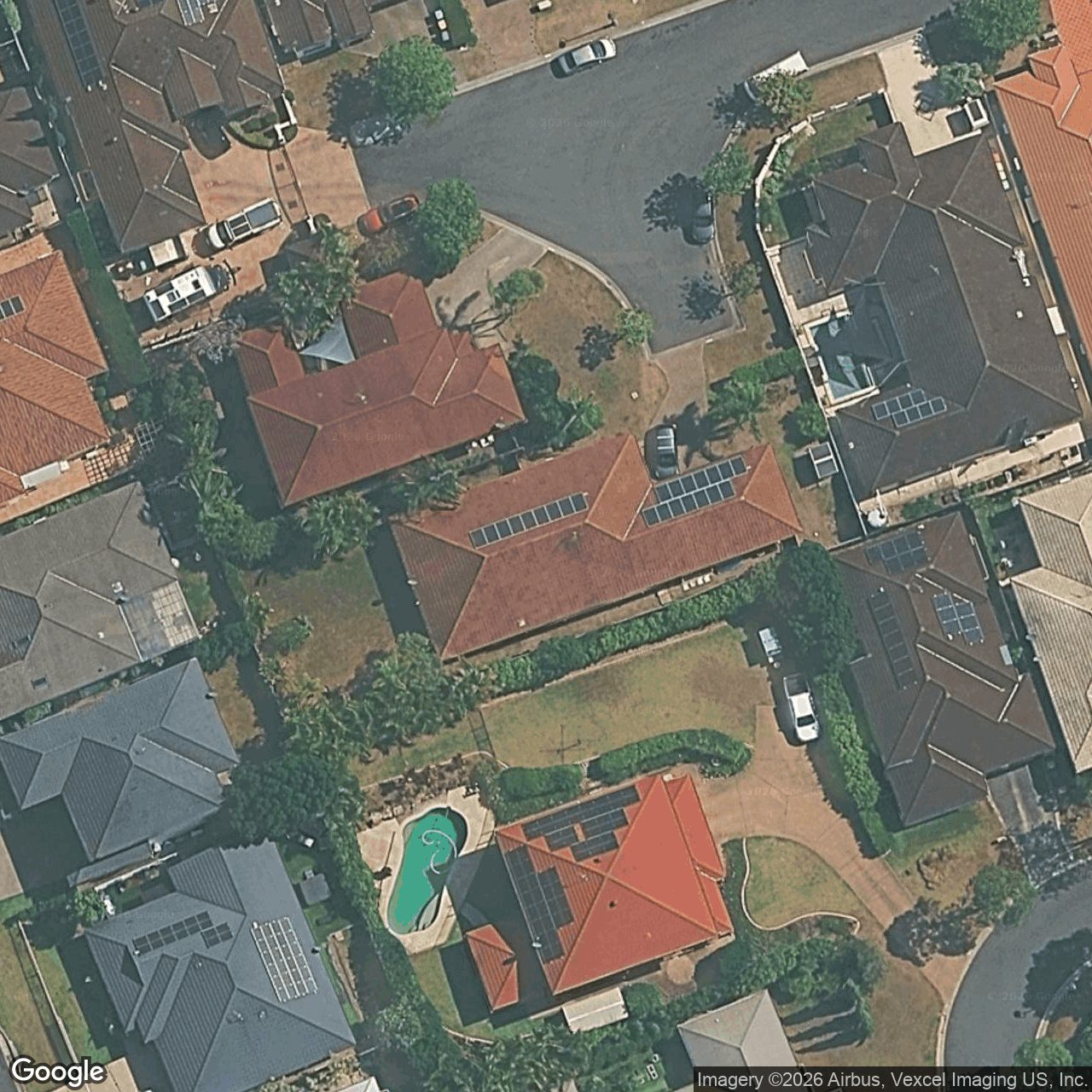 Aerial view of 18 Andorra Place, Varsity Lakes QLD 4227