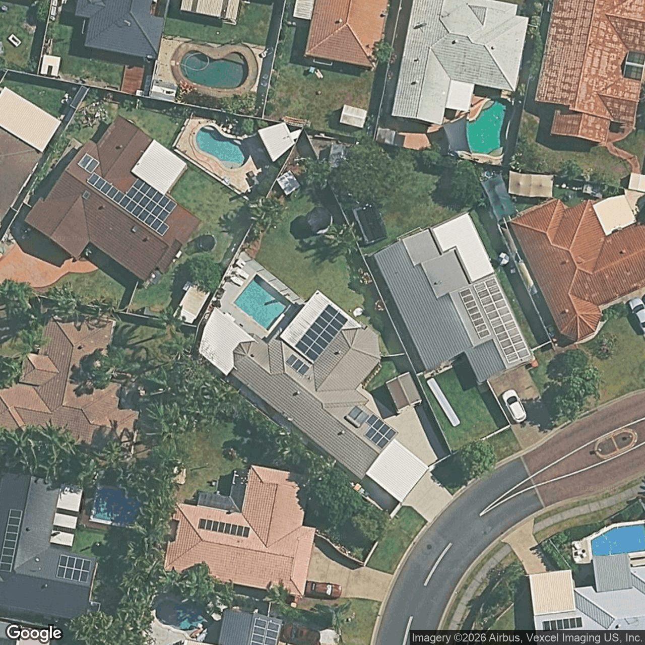 Aerial view of 7 Yodelay Street, Varsity Lakes QLD 4227