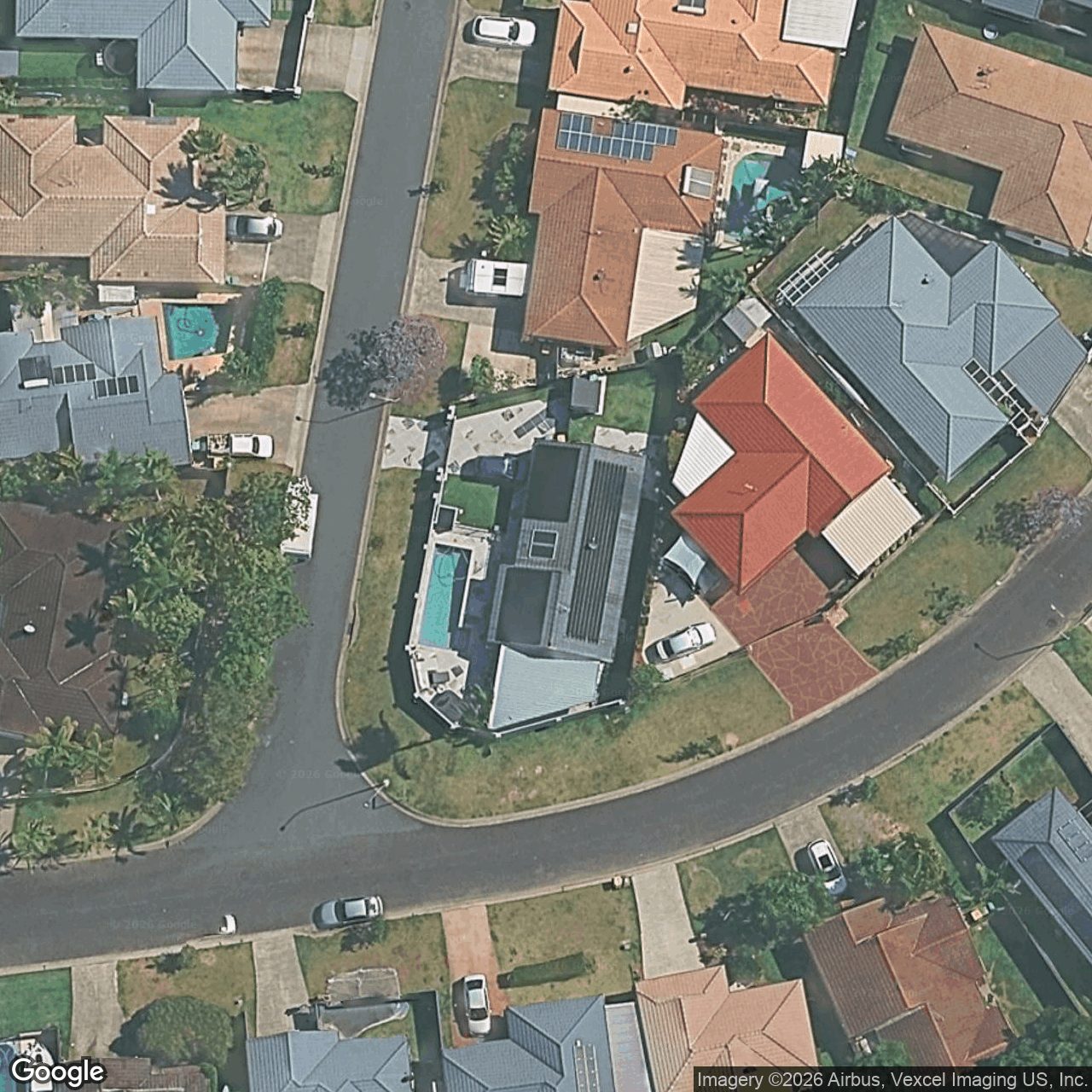 Aerial view of 1 Pascali Court, Varsity Lakes QLD 4227