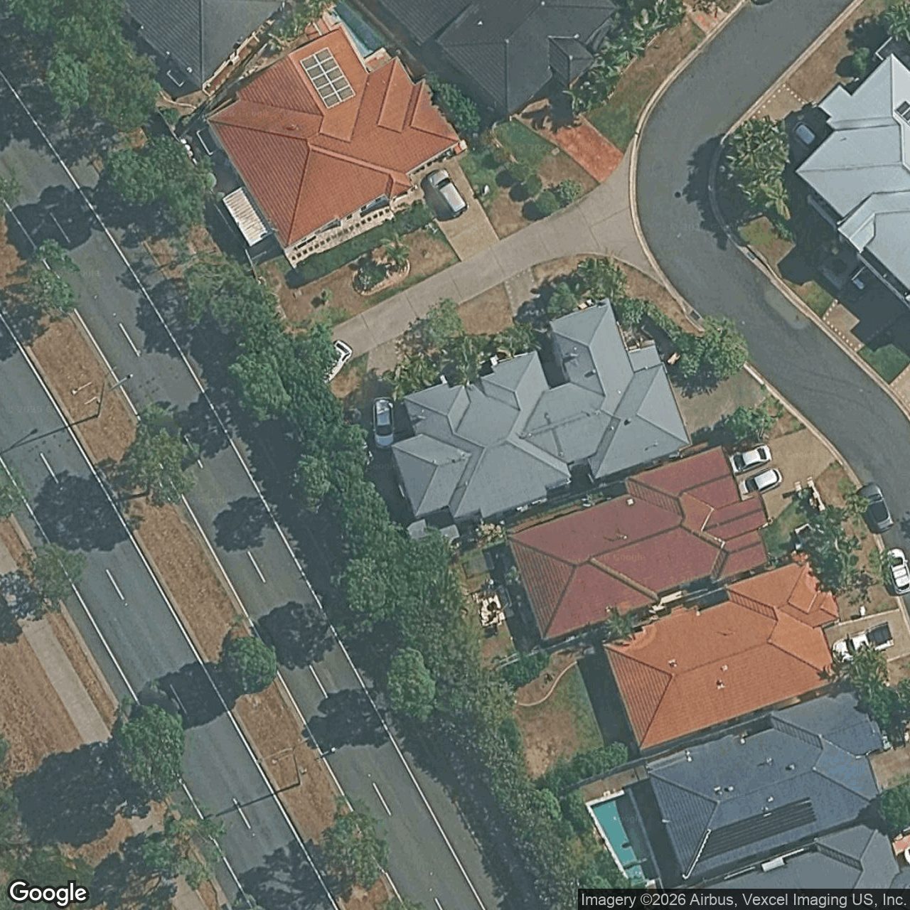 Aerial view of 3/27 Lantau Crescent