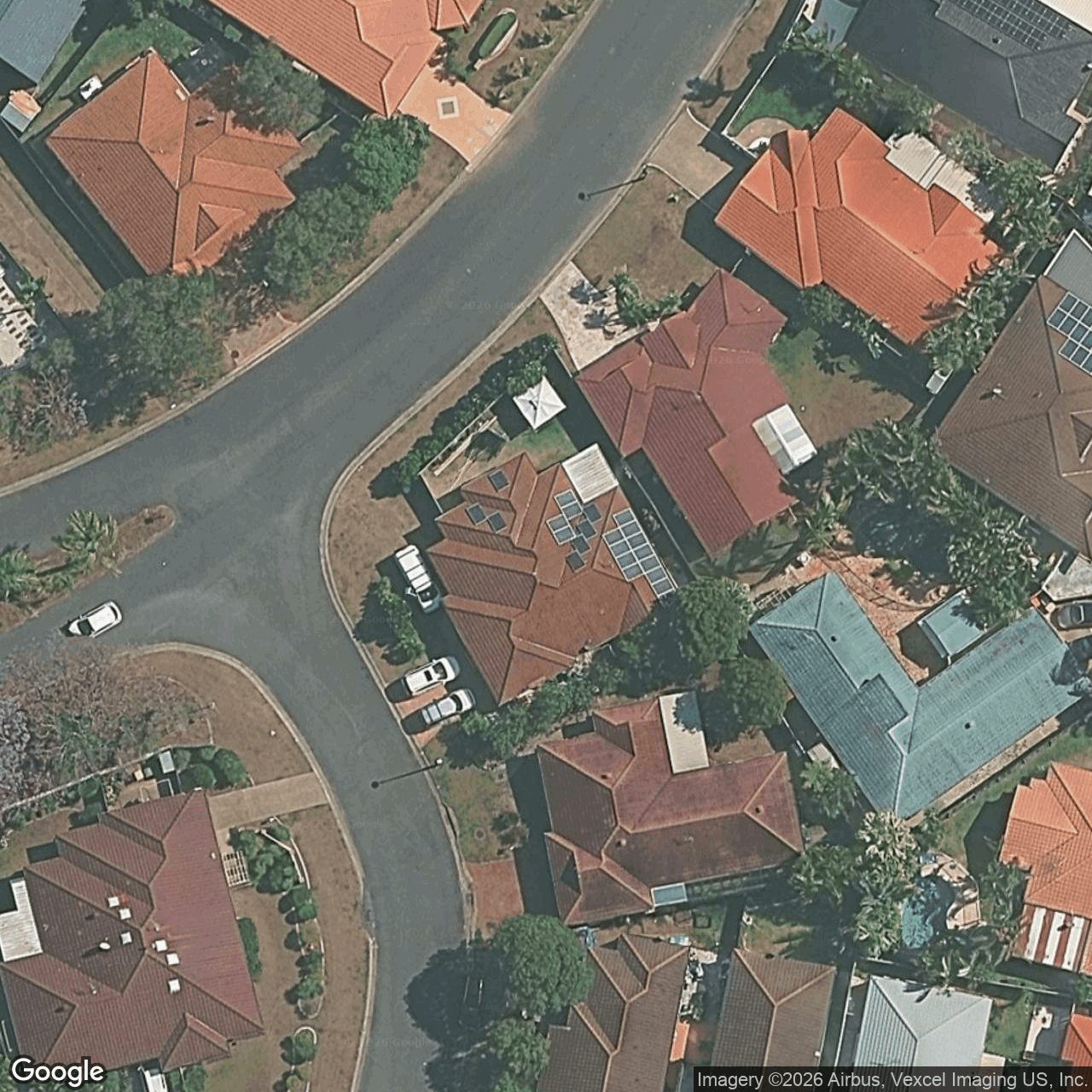 Aerial view of 2 Purdue Street, Varsity Lakes QLD 4227