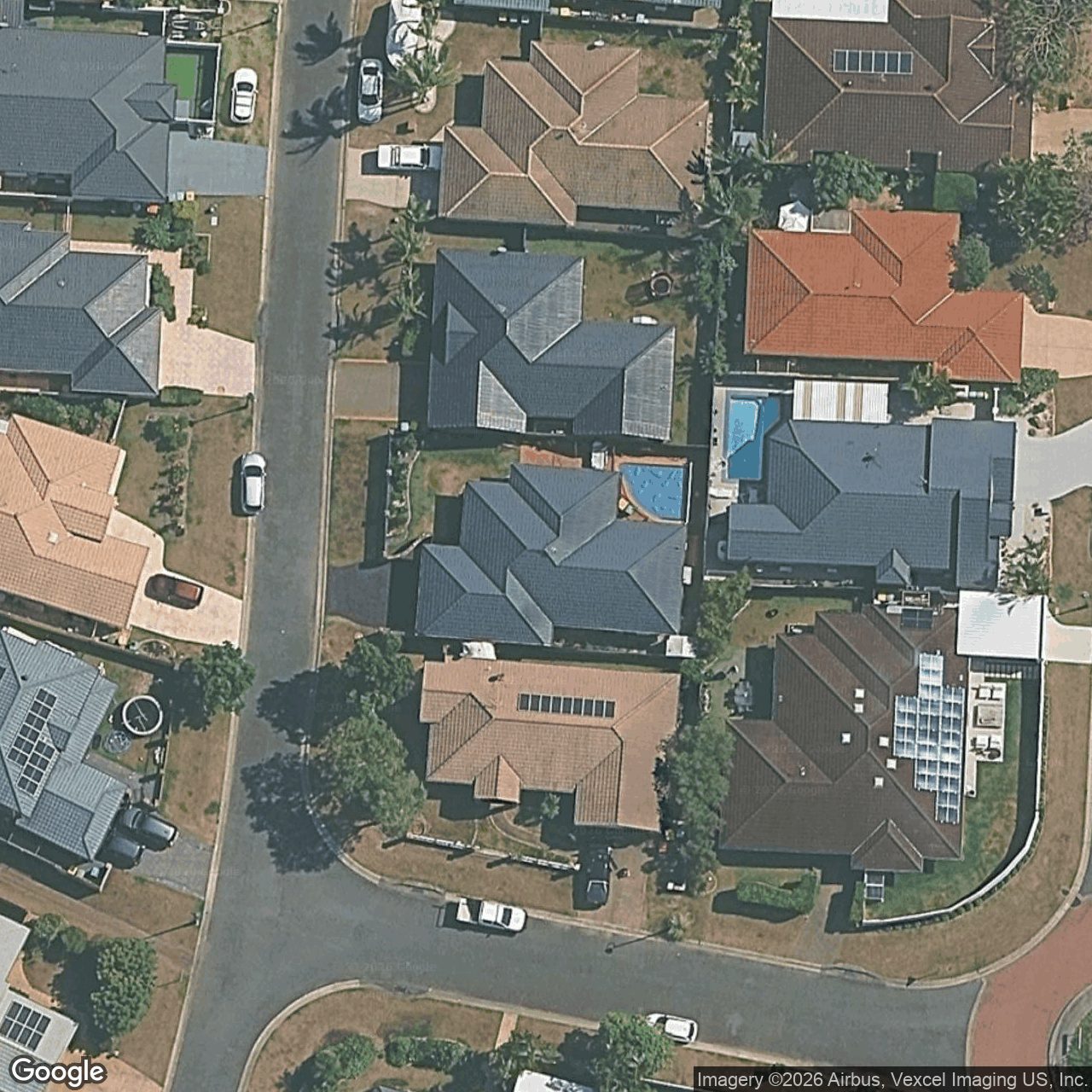 Aerial view of 12 Notre Dame Court, Varsity Lakes QLD 4227