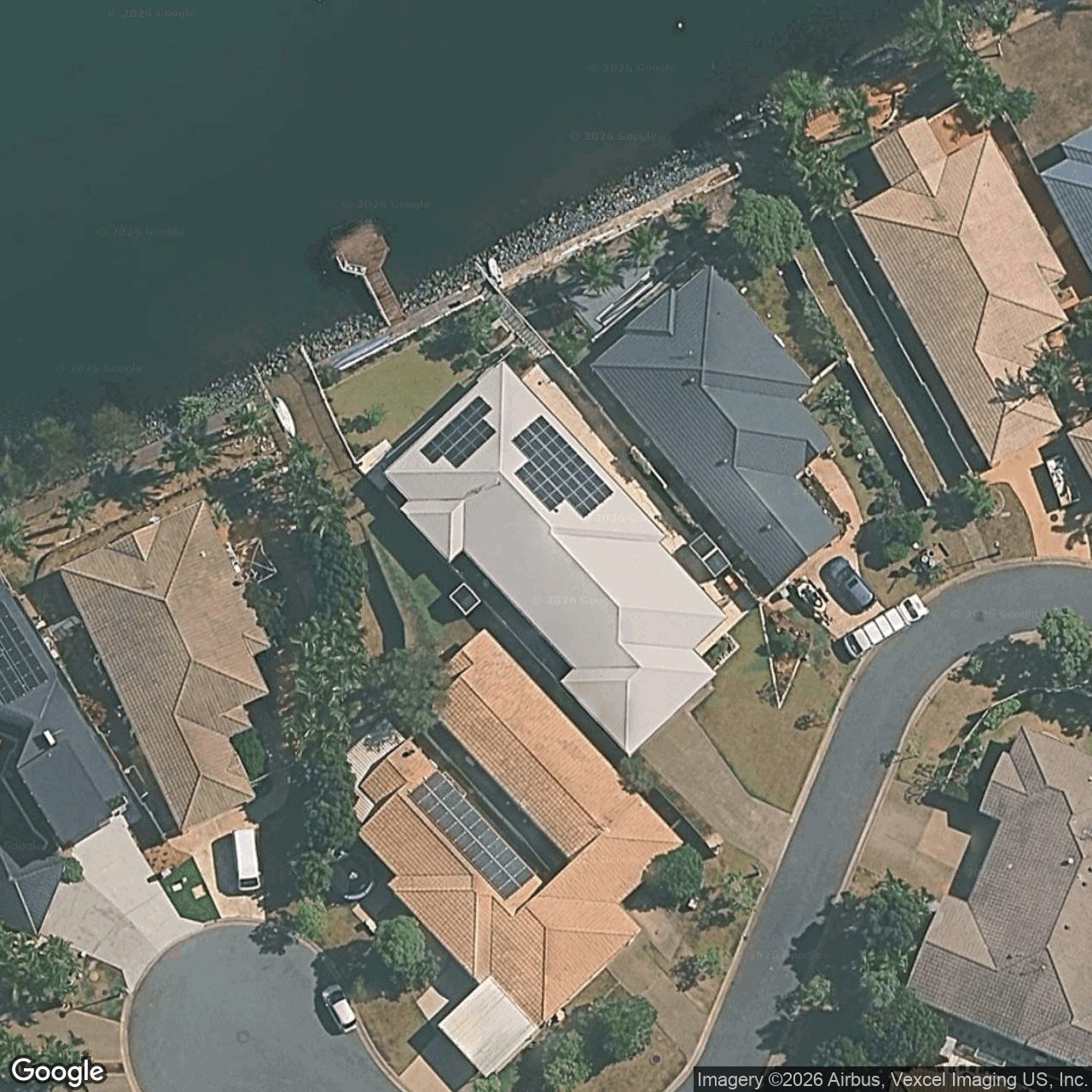 Aerial view of 5 Cornell Court, Varsity Lakes QLD 4227