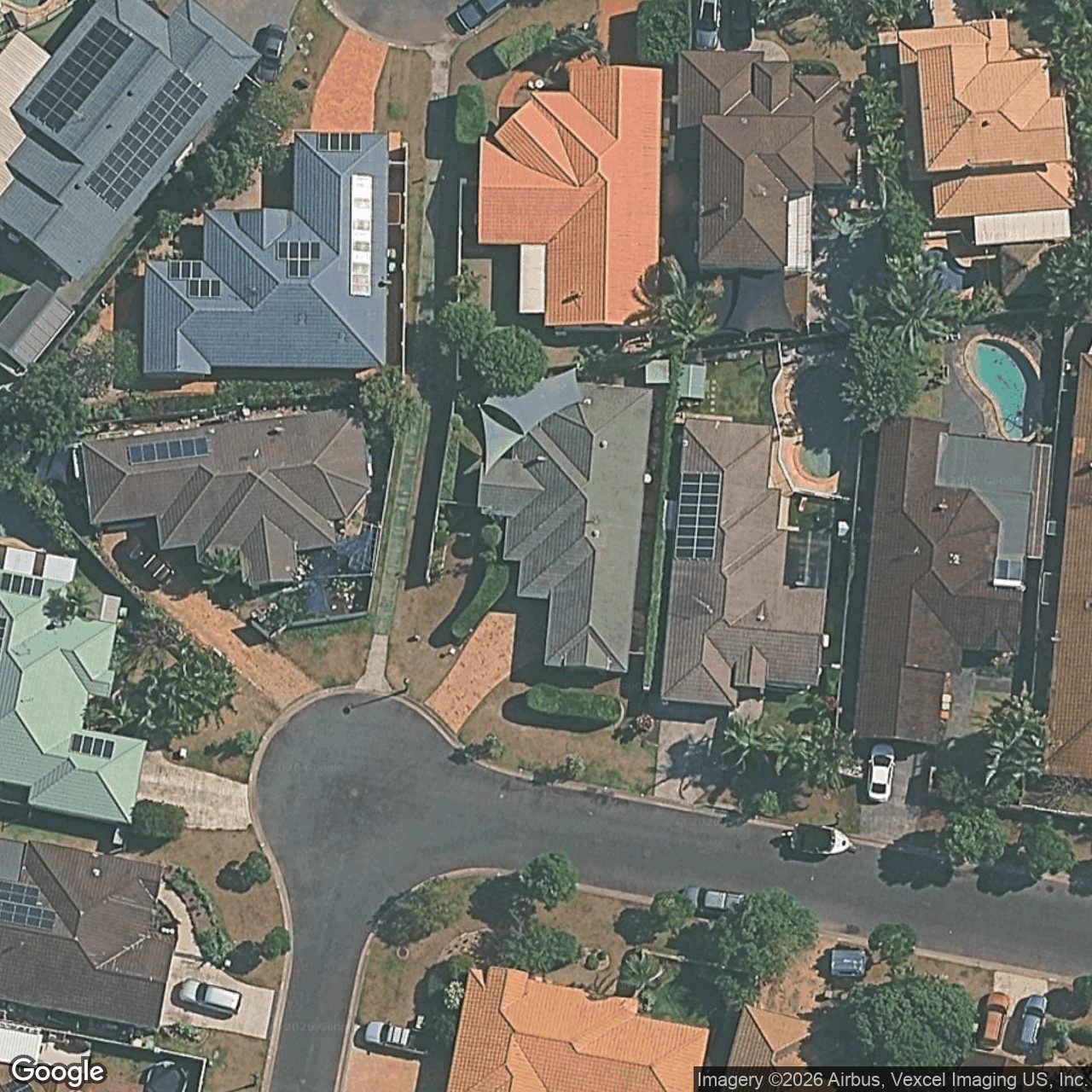 Aerial view of 13 Dartmouth Court, Varsity Lakes QLD 4227