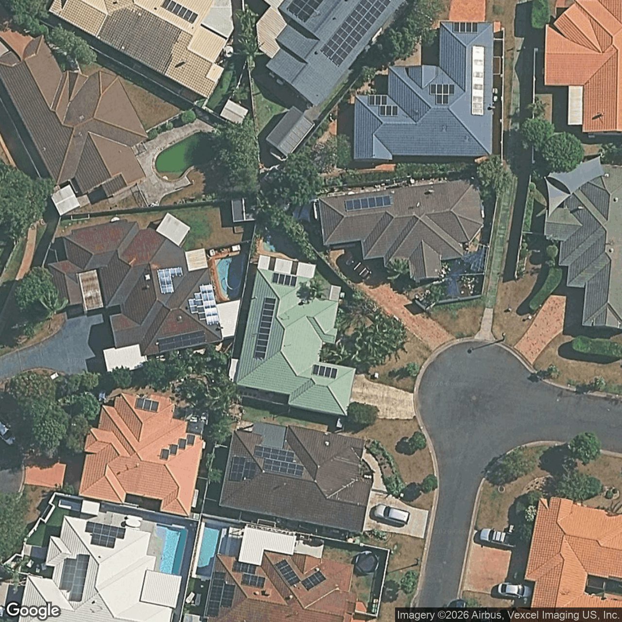 Aerial view of 17 Dartmouth Court, Varsity Lakes QLD 4227