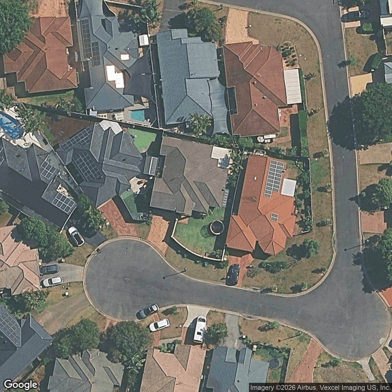 Aerial view of 17 Massachusetts Court, Varsity Lakes QLD 4227