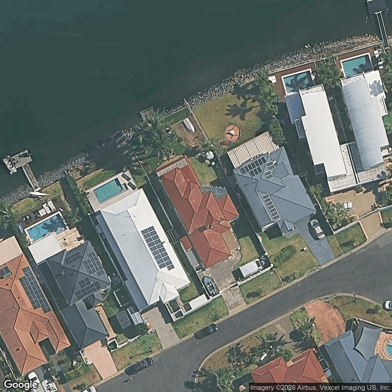 Aerial view of 7 Washington Court, Varsity Lakes QLD 4227
