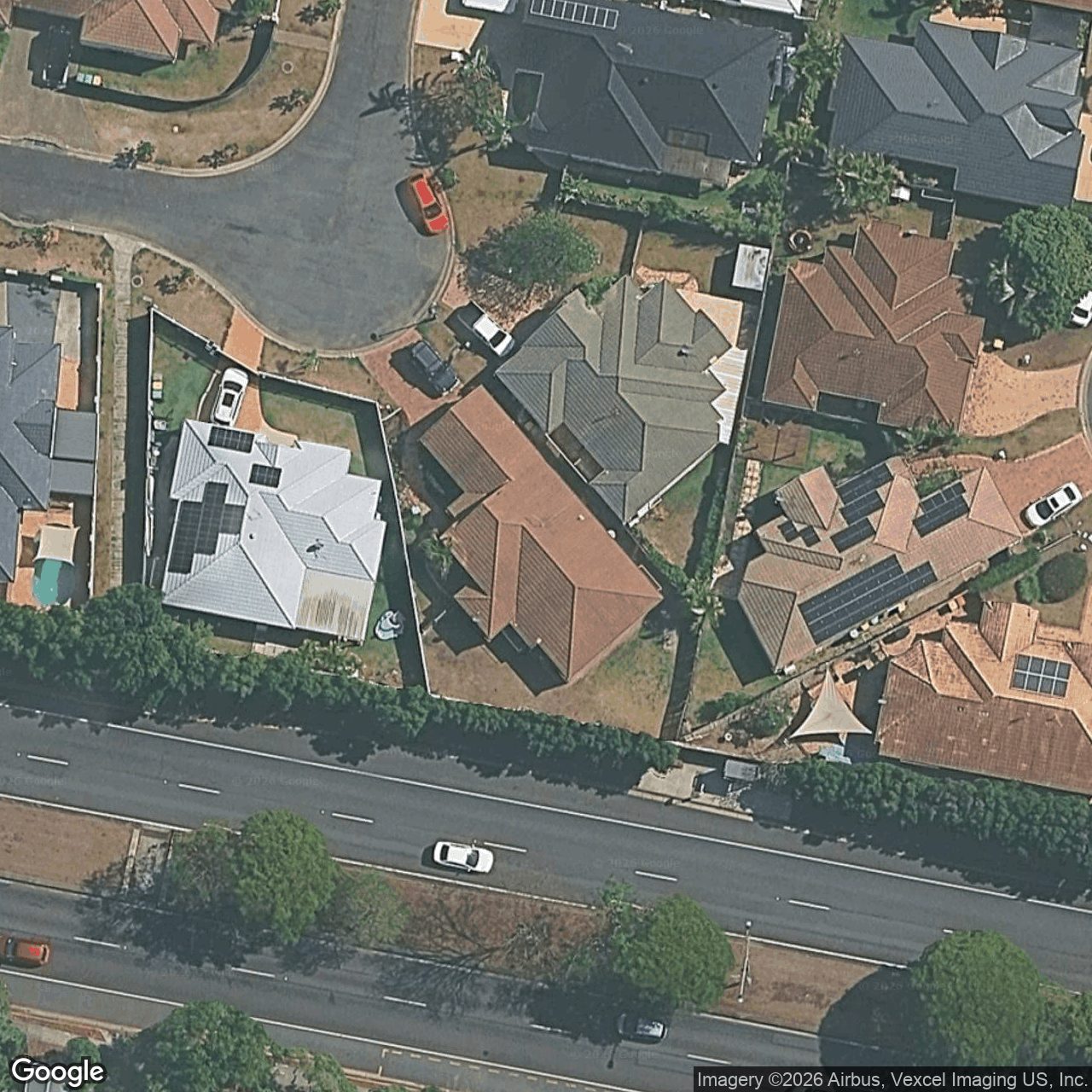 Aerial view of 17 Illinois Court, Varsity Lakes QLD 4227