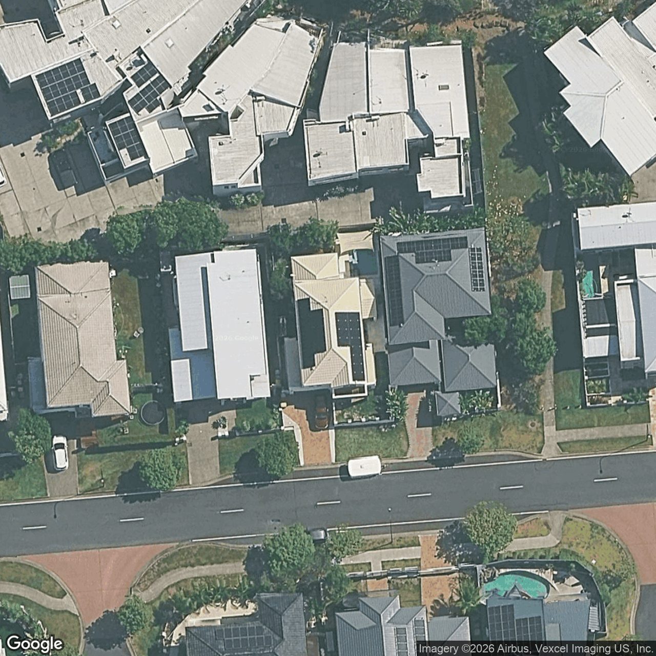 Aerial view of 42 Azzurra Drive, Varsity Lakes QLD 4227
