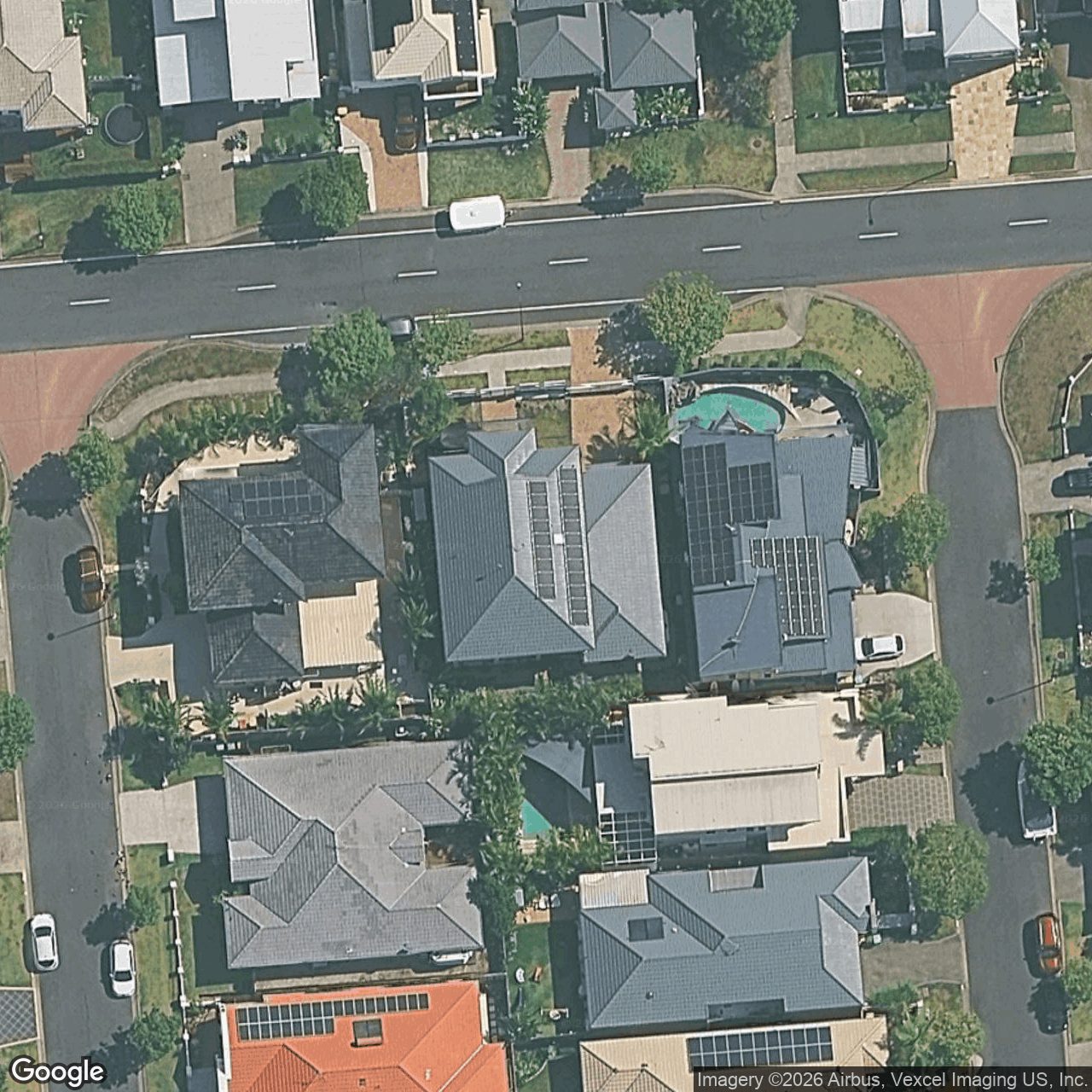 Aerial view of 45 Azzurra Drive, Varsity Lakes QLD 4227