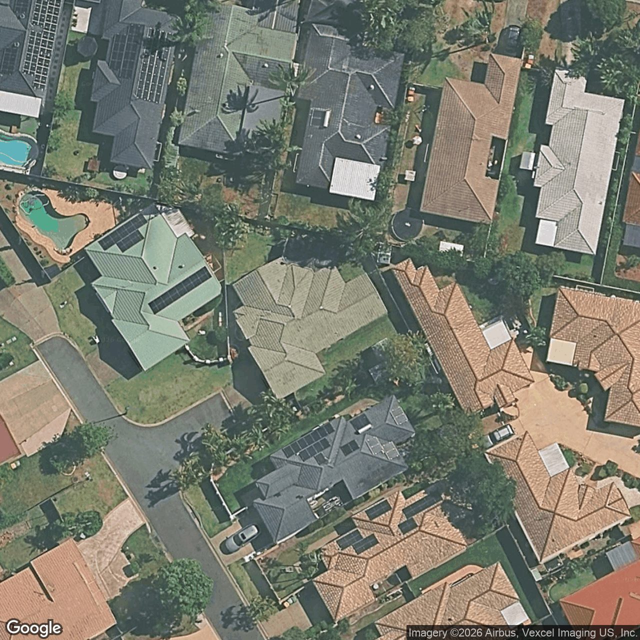 Aerial view of 43 Belrose Boulevard, Varsity Lakes QLD 4227