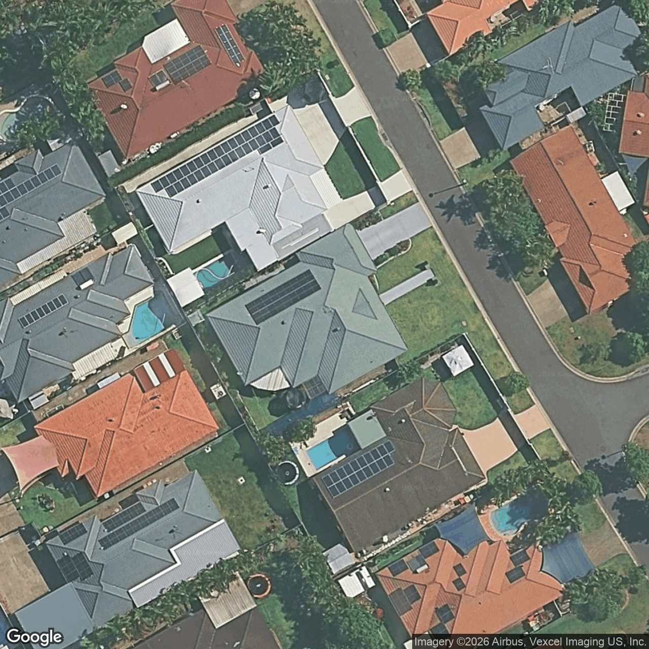 Aerial view of 46 Belrose Boulevard, Varsity Lakes QLD 4227