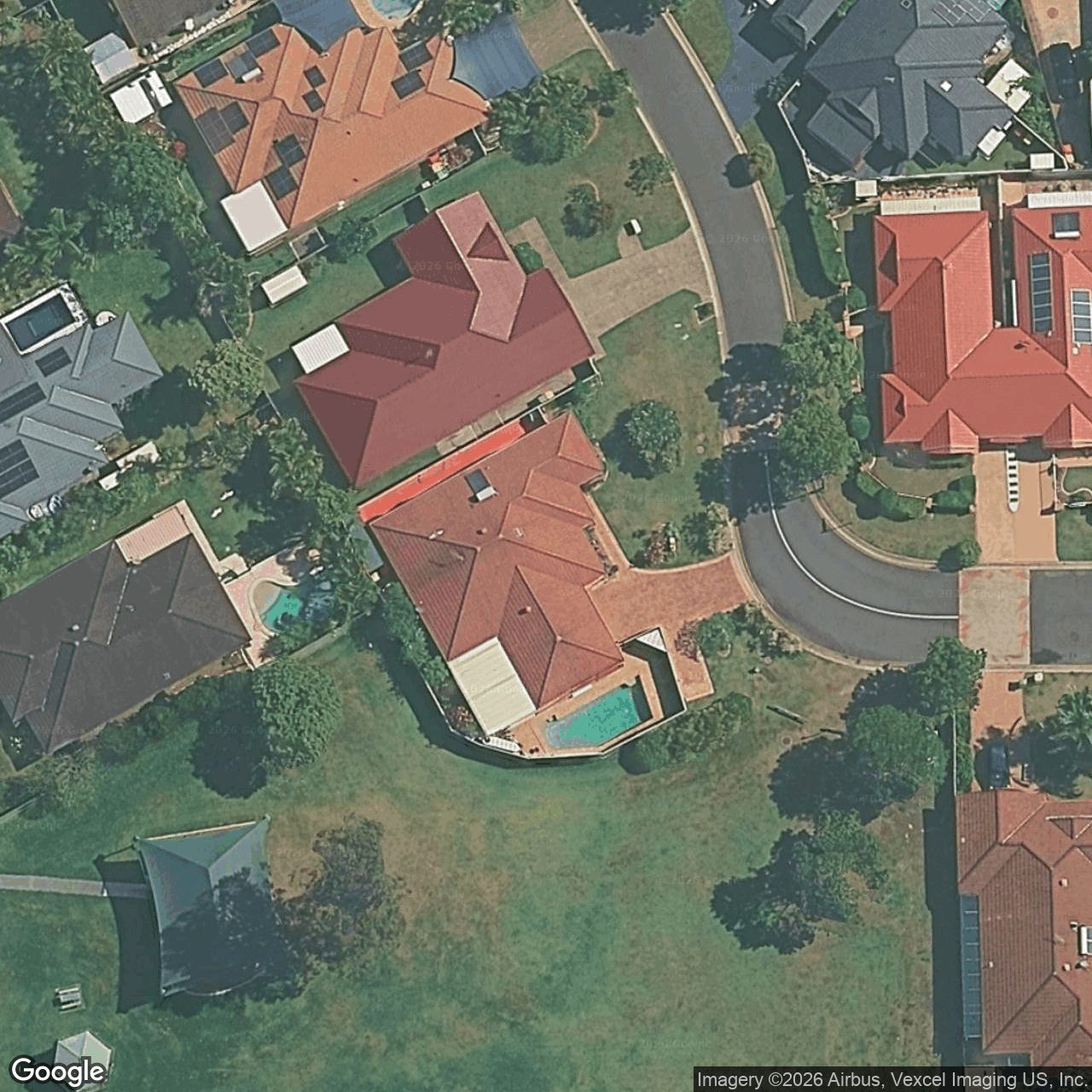 Aerial view of 38 Belrose Boulevard, Varsity Lakes QLD 4227