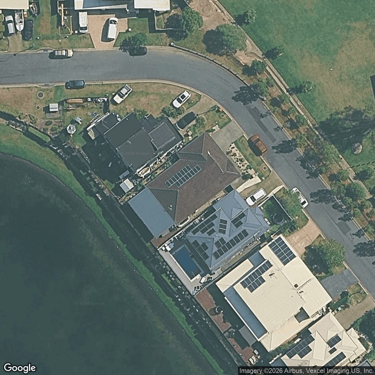 Aerial view of 3 Marks Drive, Varsity Lakes QLD 4227