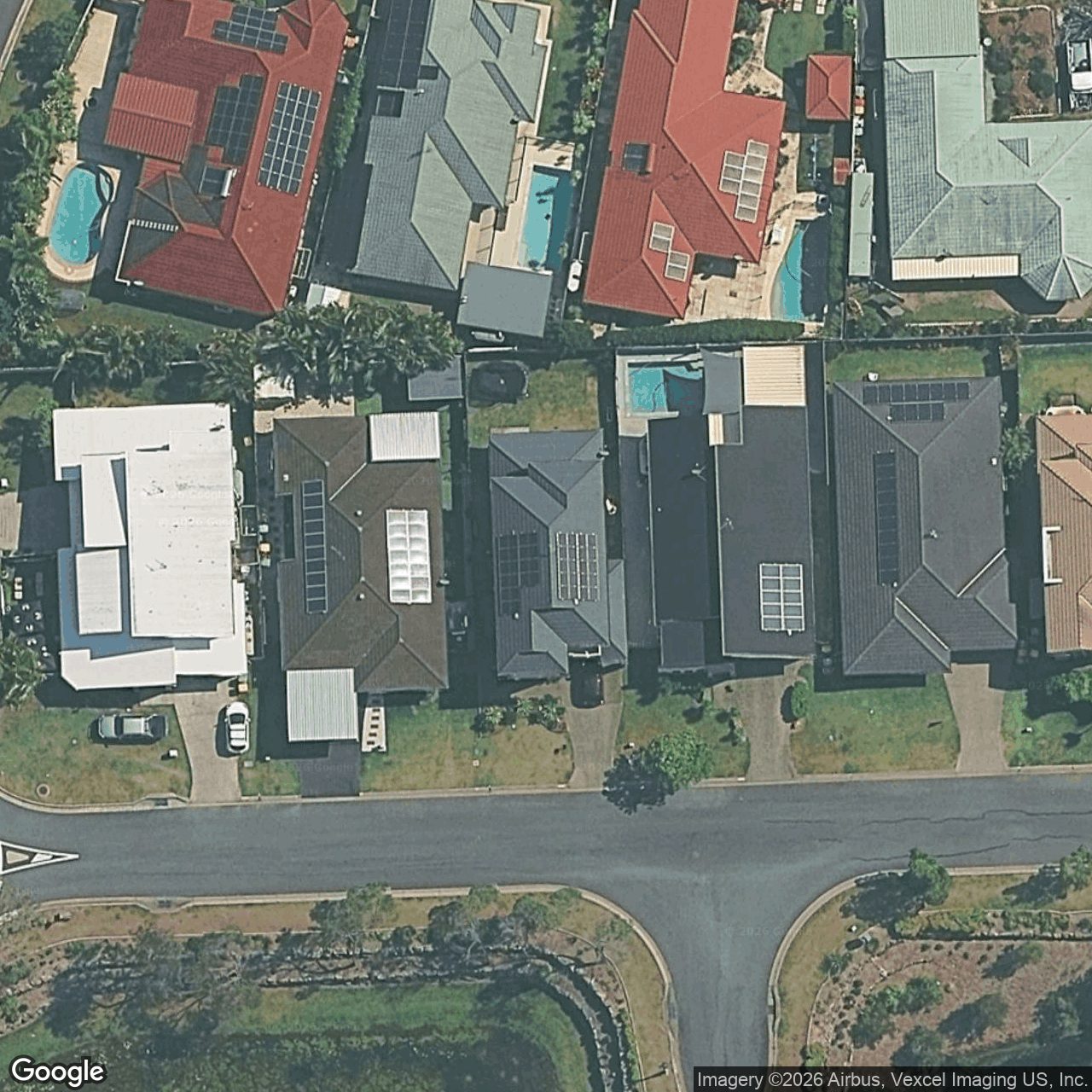 Aerial view of 6 Marks Drive, Varsity Lakes QLD 4227