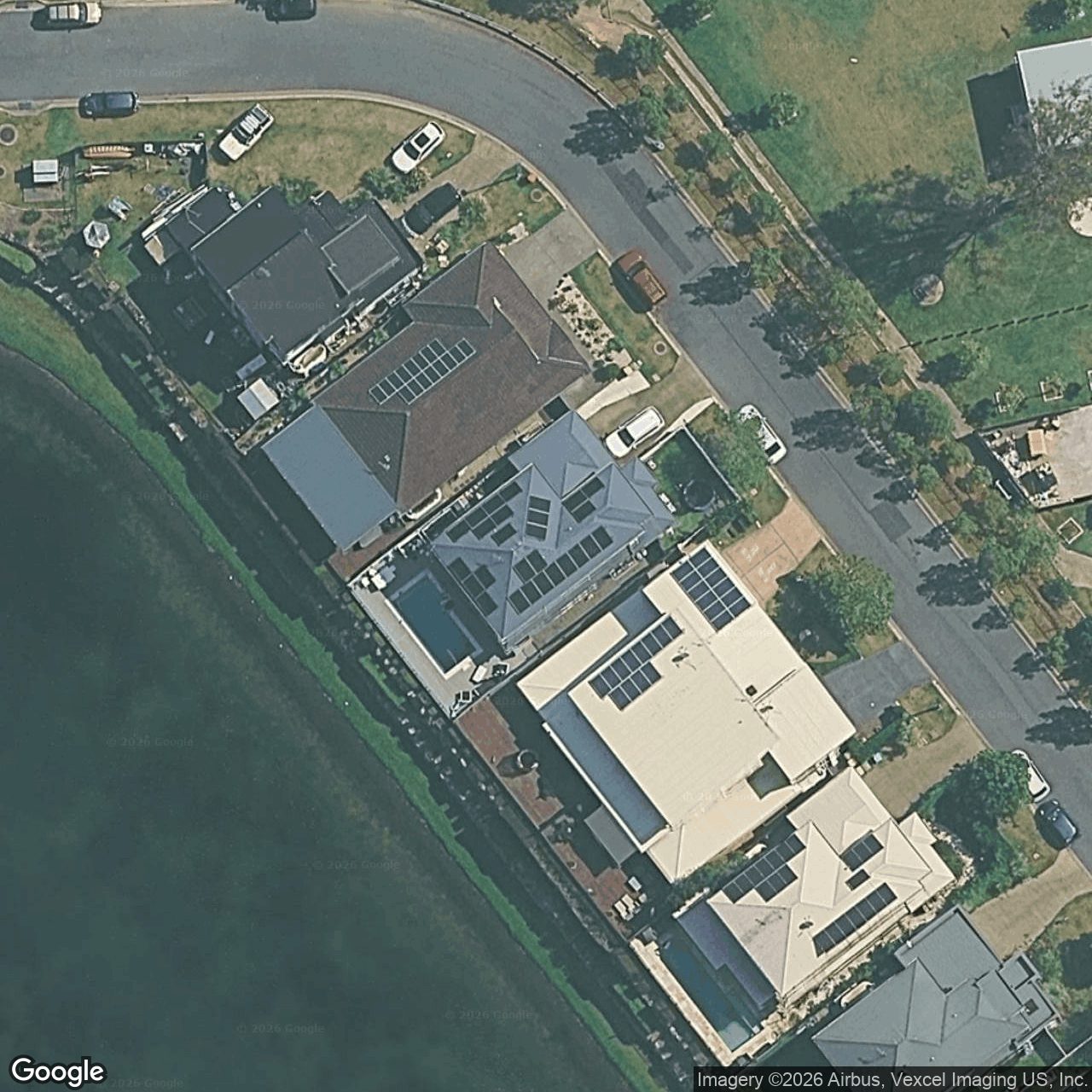 Aerial view of 5 Marks Drive, Varsity Lakes QLD 4227