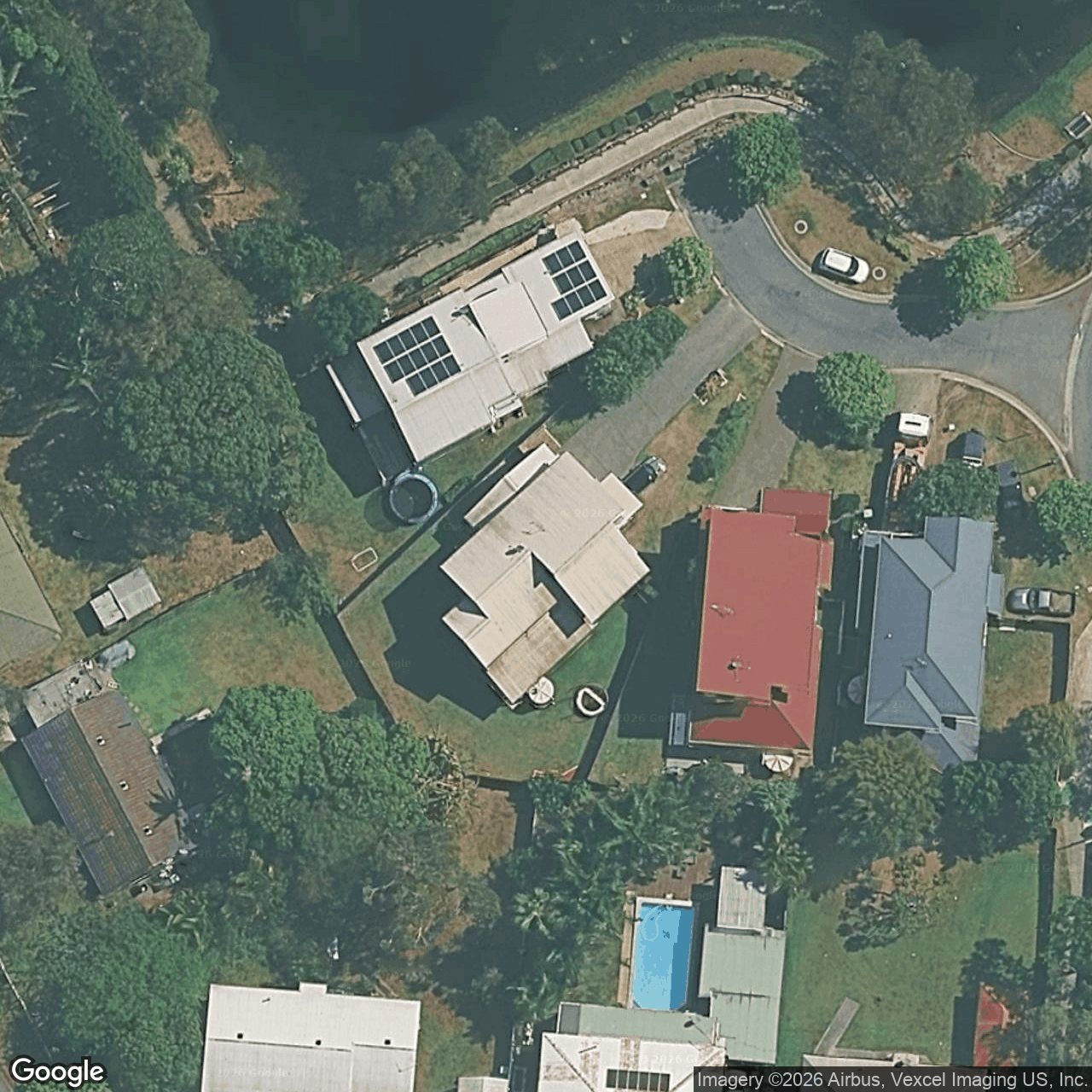 Aerial view of 6 Pauls Lane, Varsity Lakes QLD 4227