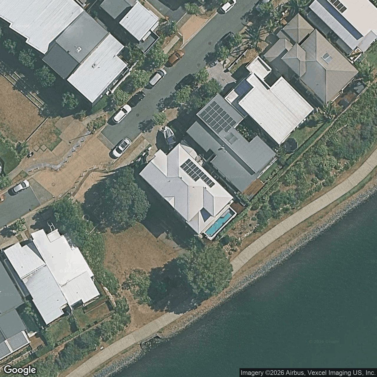 Aerial view of 23 Lakefront Crescent, Varsity Lakes QLD 4227