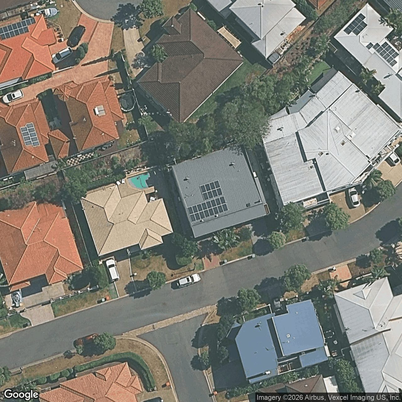 Aerial view of 1/8 Mapleton Circuit