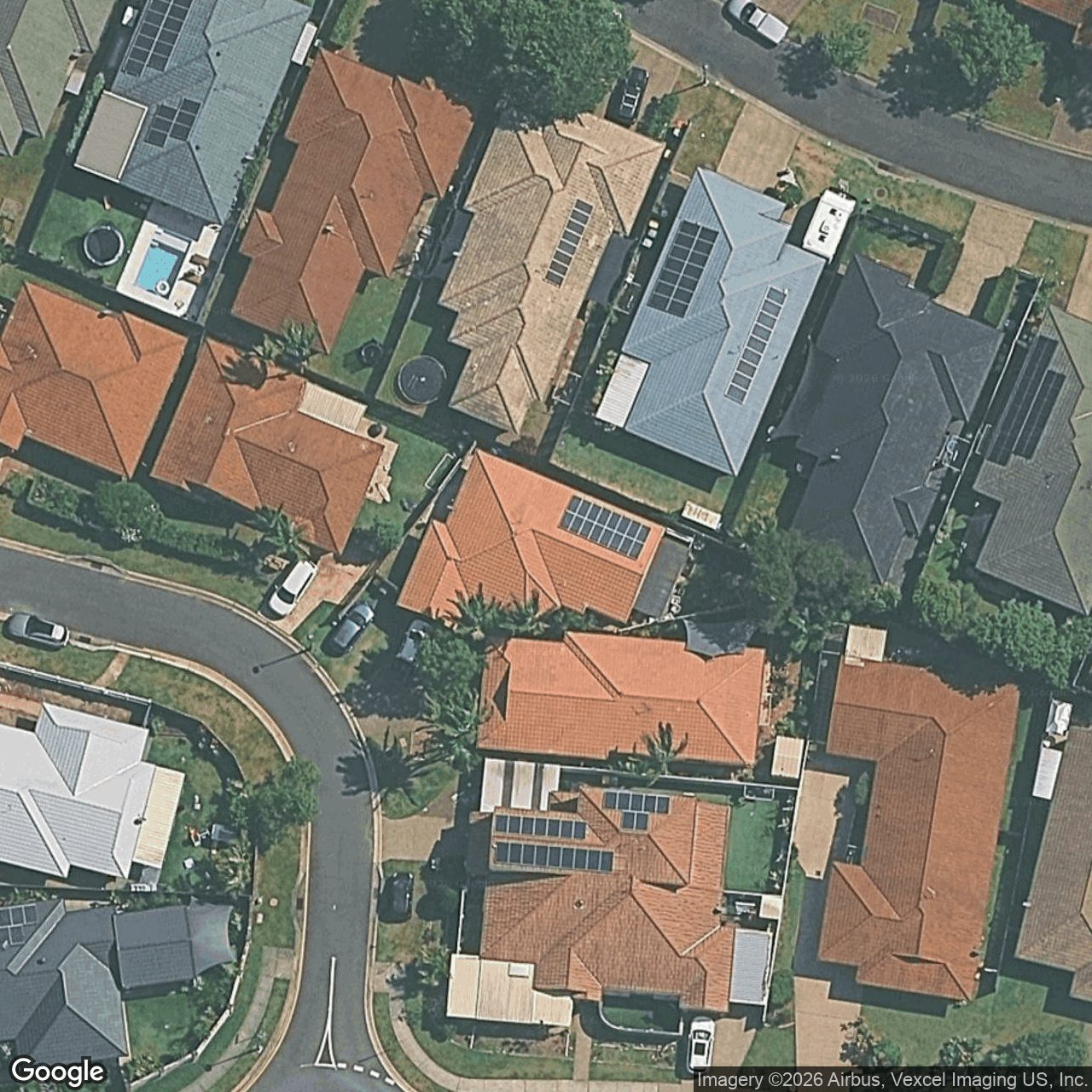 Aerial view of 3 Gymea Crescent, Varsity Lakes QLD 4227