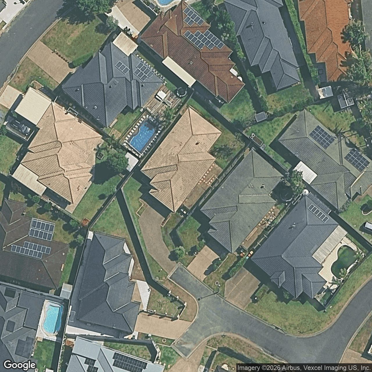 Aerial view of 5 Epstein Court, Varsity Lakes QLD 4227