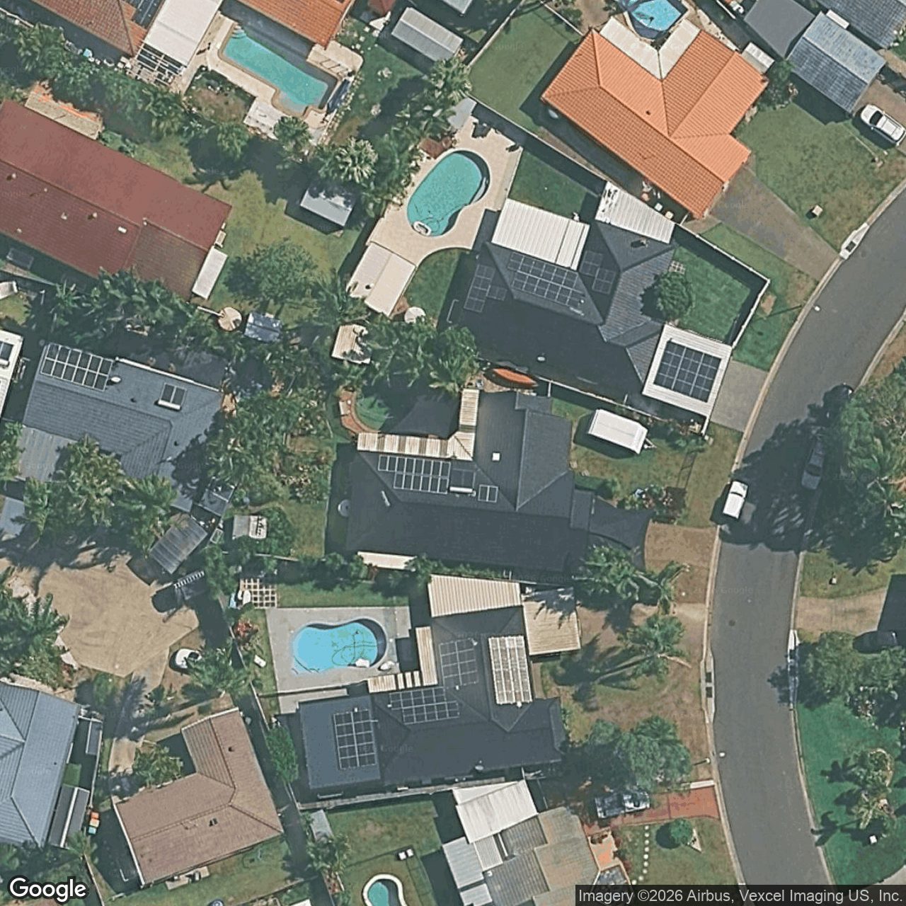 Aerial view of 21 Lakeridge Drive, Varsity Lakes QLD 4227