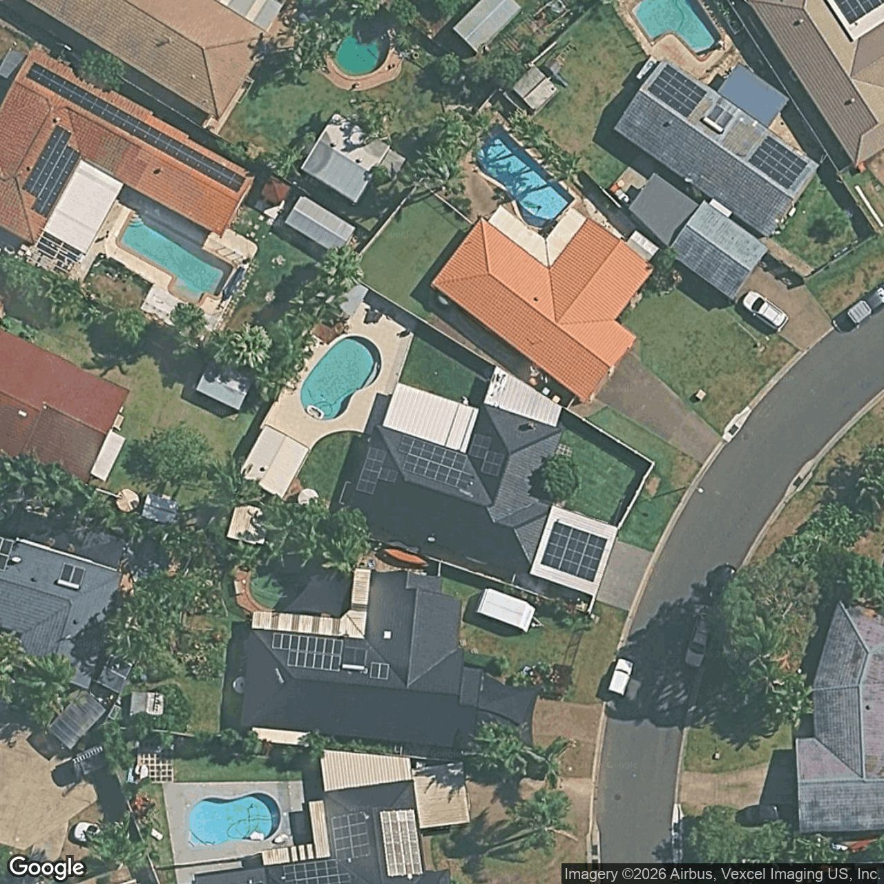 Aerial view of 19 Lakeridge Drive, Varsity Lakes QLD 4227