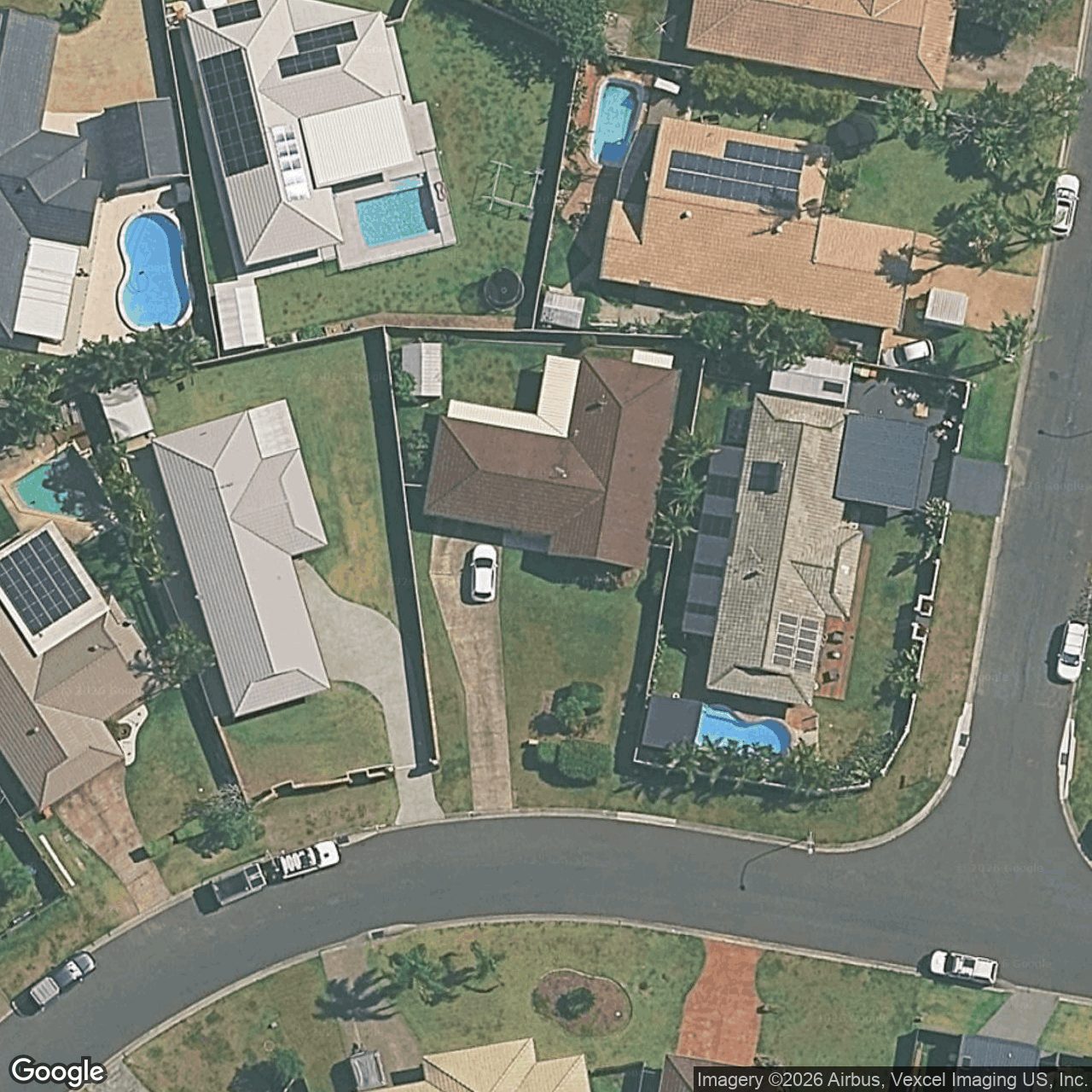 Aerial view of 9 Lakeridge Drive, Varsity Lakes QLD 4227
