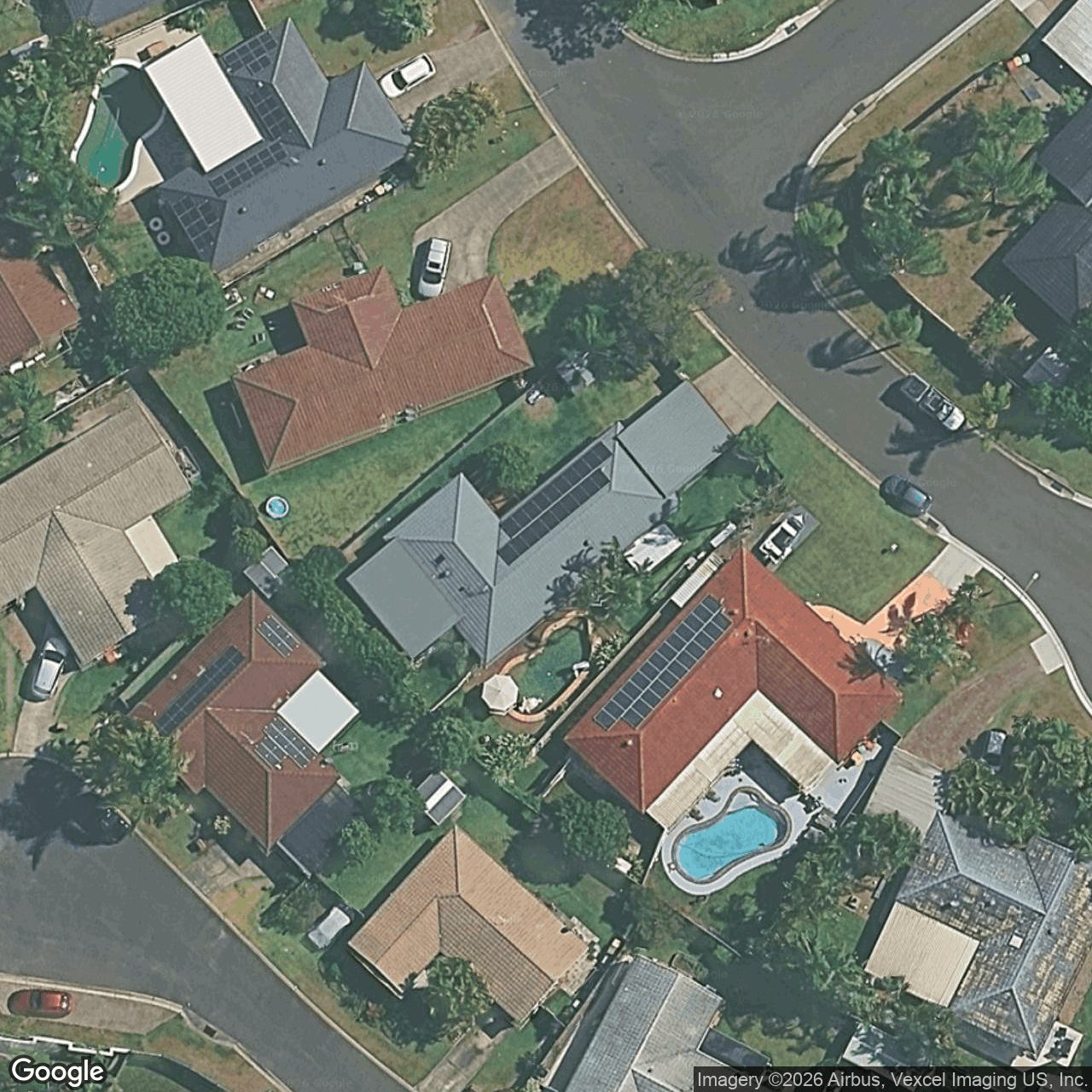 Aerial view of 33 Lakeridge Drive, Varsity Lakes QLD 4227