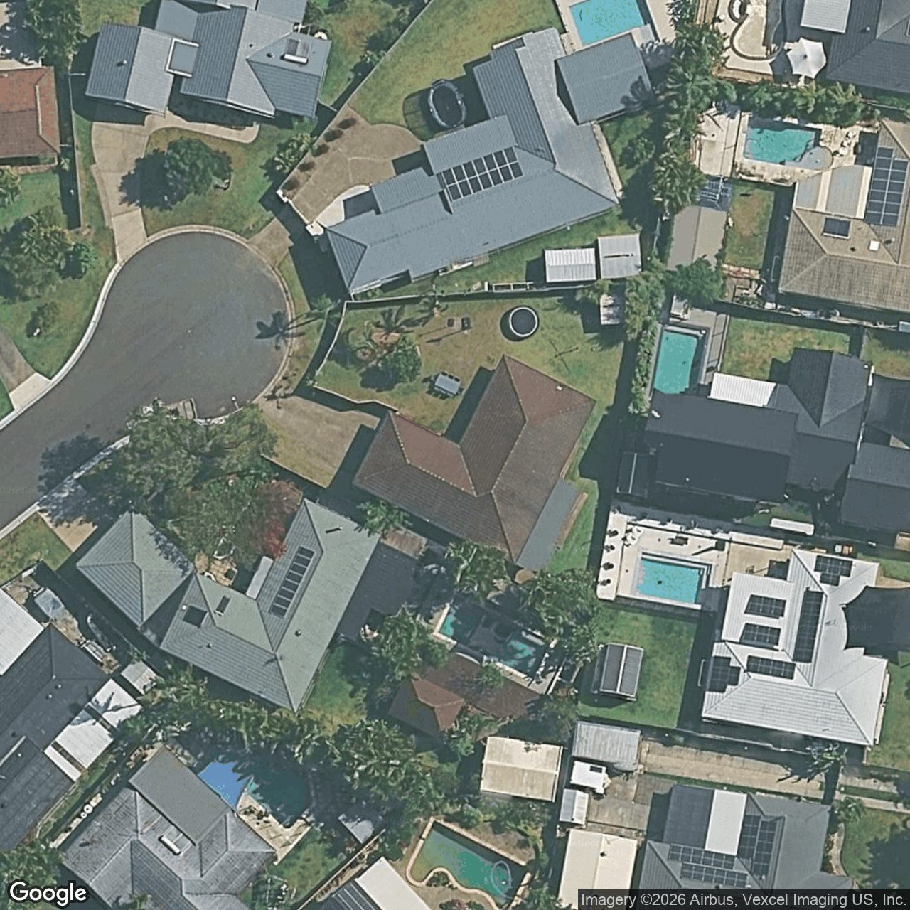 Aerial view of 5 Twin Oaks Place, Varsity Lakes QLD 4227