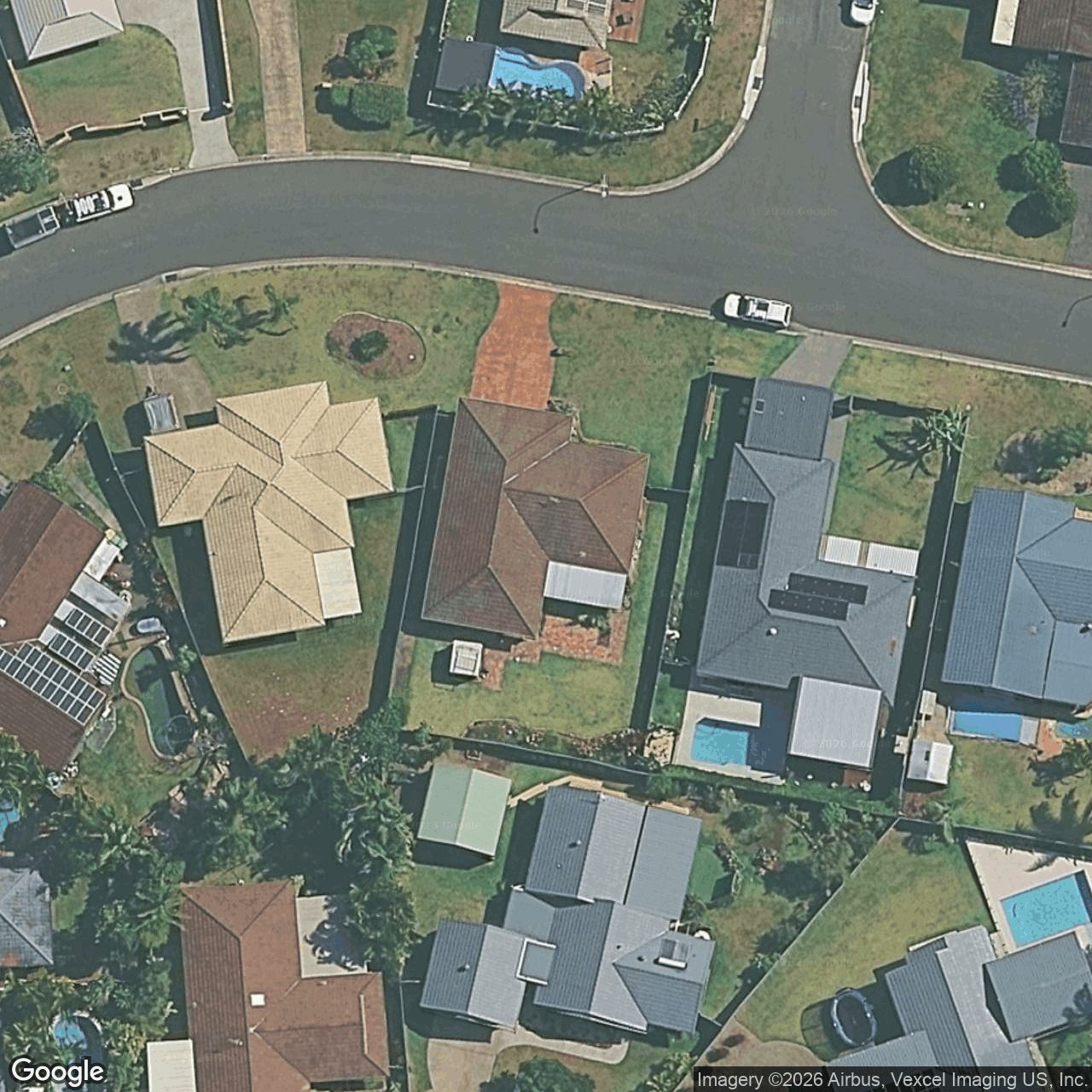 Aerial view of 8 Lakeridge Drive, Varsity Lakes QLD 4227