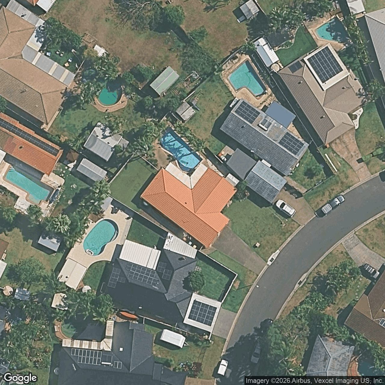 Aerial view of 17 Lakeridge Drive, Varsity Lakes QLD 4227
