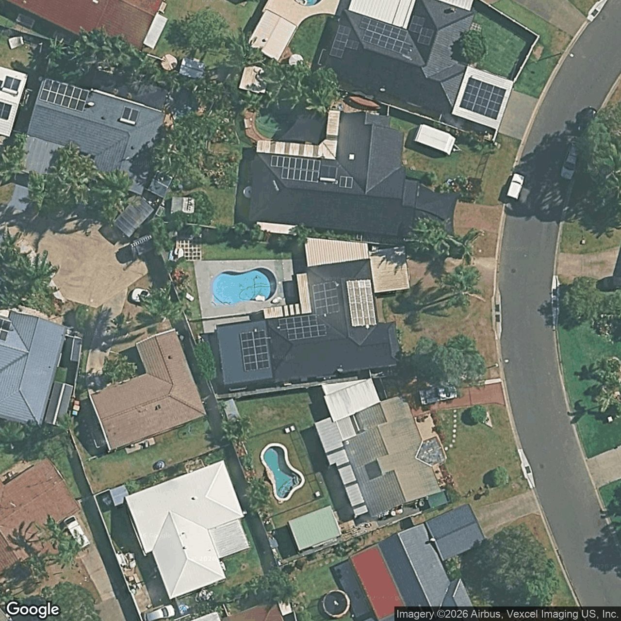 Aerial view of 23 Lakeridge Drive, Varsity Lakes QLD 4227