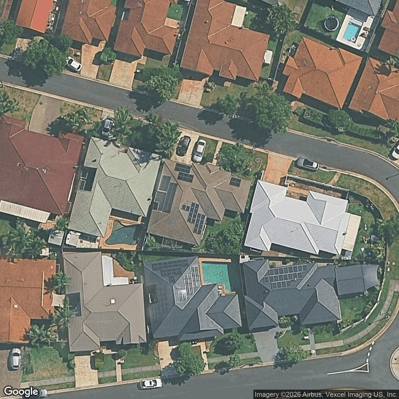 Aerial view of 6 Gymea Crescent, Varsity Lakes QLD 4227