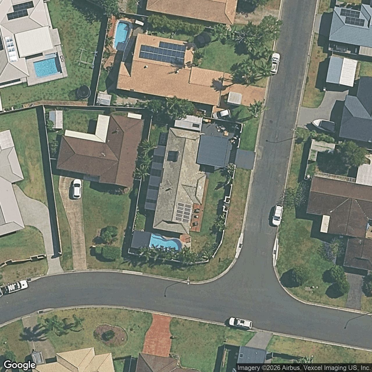 Aerial view of 7 Lakeridge Drive, Varsity Lakes QLD 4227