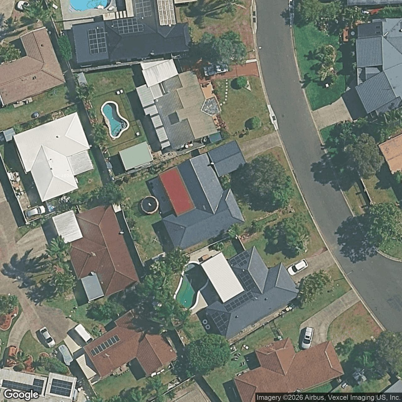 Aerial view of 27 Lakeridge Drive, Varsity Lakes QLD 4227